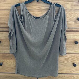 Max & Mia Beige Tan Camel Sweater Tank Medium VGUC